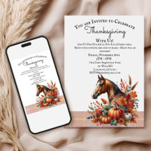 Cheval de Thanksgiving 