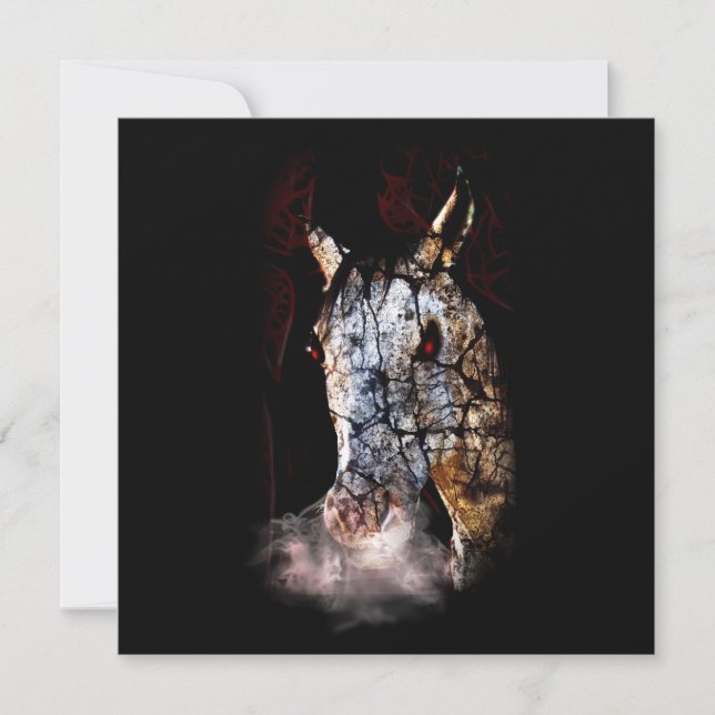 Invitation Cheval déplaisant Zombie (Devant)