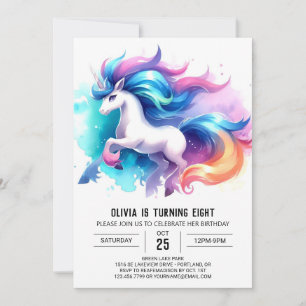 Invitation Cheval Whimsical Personnalisé Anniversaire