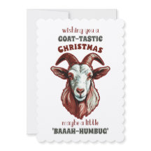 "Chèvre-Tastic Salutations : Un Noël 'Baaah-Humbug
