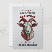 "Chèvre-Tastic Salutations : Un Noël 'Baaah-Humbug