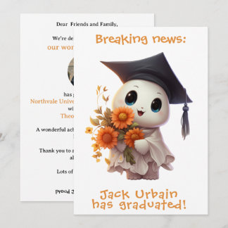 Invitation 🎓Chibi Bloom Graduation Announcement