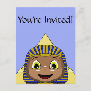 Invitation Chibi Sphinx Avec Pyramides