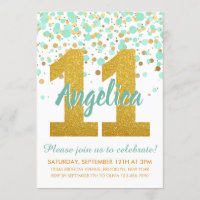 Chic 11ème anniversaire Monnaie Parties scintillan