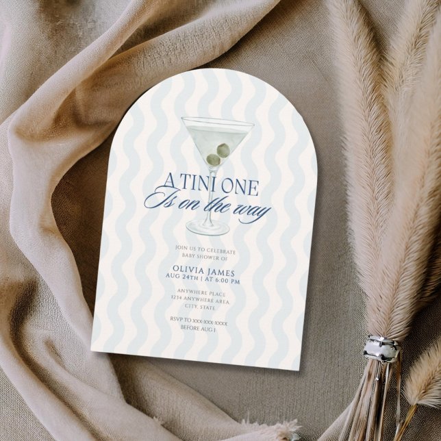 Invitation Chic a tini one boy baby shower (Créateur téléchargé)