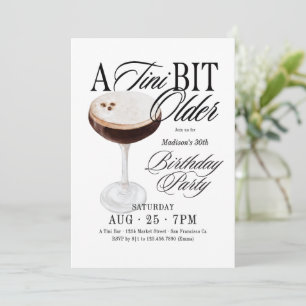 Invitation Chic aquarelle Un peu plus âgé Anniversaire adulte