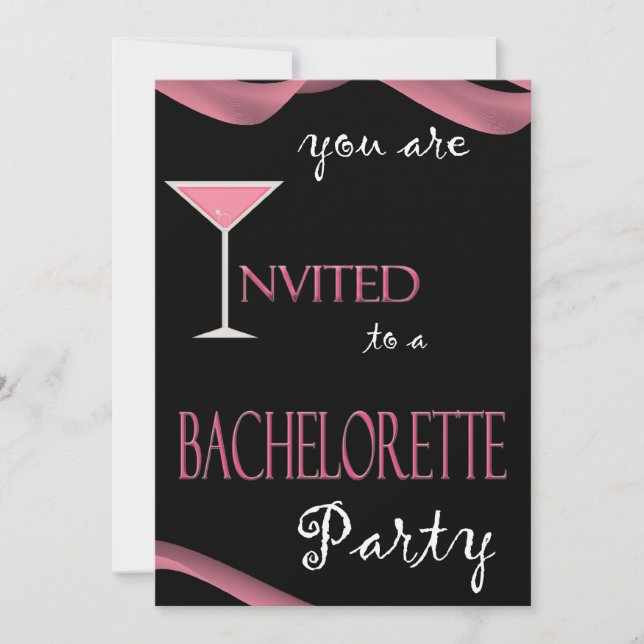 Invitation Chic Bachelorette Party (Devant)