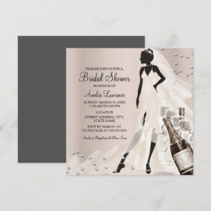 Invitation Chic Bride & Sparkle Diamond Bridal Shower 2