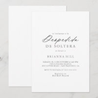 Chic Calligraphie Argent Fête des mariées espagnol
