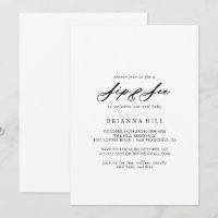 Chic Calligraphie Élégant Sip et voir