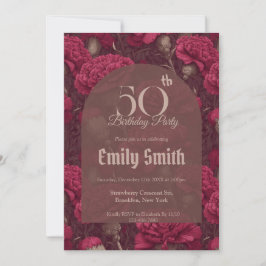 Invitation Chic Carnation Themed Girl’S Birthday