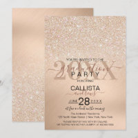 Chic Champagne Parties scintillant Or Métallic Gra