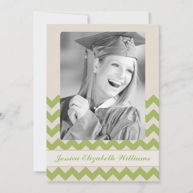 Invitation Chic Chevron (Devant)