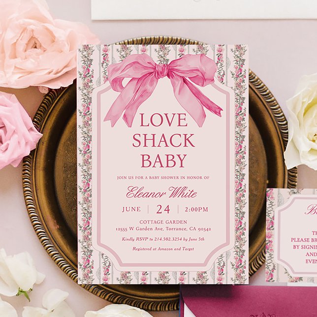 Invitation Chic Chic Love Chack baby shower (Créateur téléchargé)