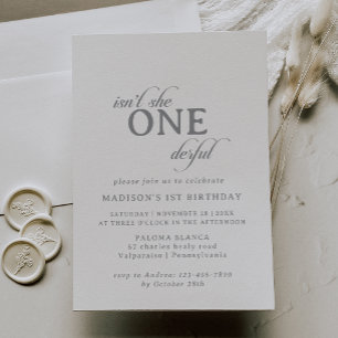 Invitation chic classique de calligraphie pour 1er