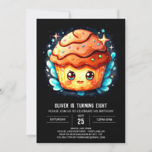 Invitation Chic Custom Muffin Anniversaire