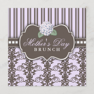 Invitation chic de brunch du jour de mère de