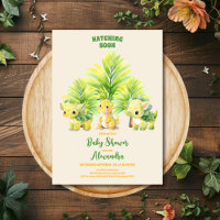 Chic Dinosaur Boy Baby shower Verdure