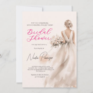 Invitation Chic Dressed for the Occasion Bridal Shower Party