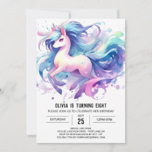 Invitation Chic Enfants Cheval Anniversaire