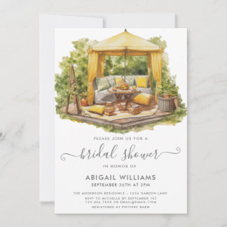 Invitation Chic Garden Party Citrus Fête des mariées