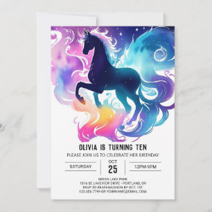 Invitation Chic Kids Horse Anniversaire