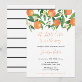 Invitation Chic Little Cutie Parti Baby shower neutre