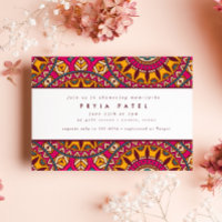 Chic Mandala Henna Baby shower indien coloré