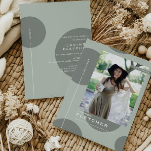 Invitation Chic Modèle photo Graduate Party