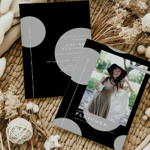 Invitation Chic Modèle photo Graduate Party
