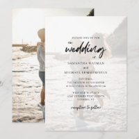 Chic moderne Couples Mariage de script photo