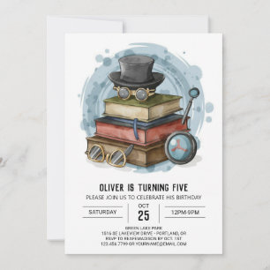 Invitation Chic Mystery Detective Anniversaire