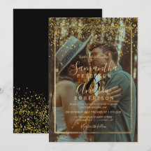 Chic or confetti typographie photo mariage
