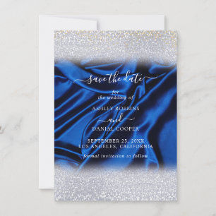 Invitation Chic Parties scintillant Royal Blue Enregistrer la