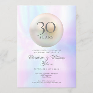 Invitation Chic Pearl 30e Anniversaire