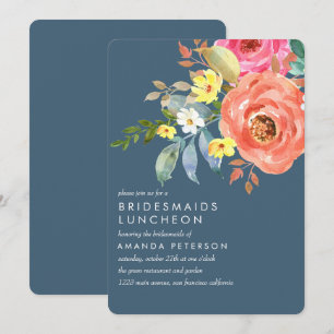 Invitation Chic Pink Peony Bridesservatrices Luncheon Mariage