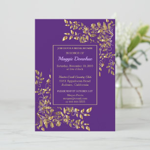 Invitation Chic Royal Purple Bridal