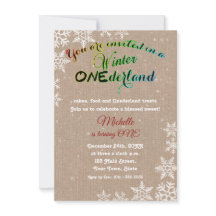 Chic Winter Onederland Girl First Birthday Party