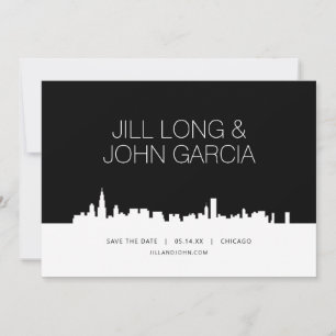 Invitation Chicago Enregistrer la Date