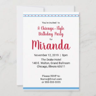 Invitation Chicago Love  