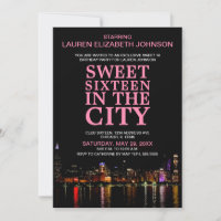 Chicago Skyline Sweet sixteen Movie Party Annivers