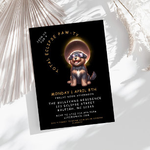 Invitation Chien 2024 Total Solaire Eclipse Viewing Party