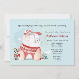 Invitation Chien Chien Chien Avec Baby shower De Lunettes