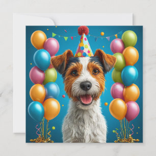 Invitation Chien d'anniversaire