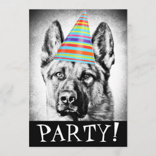 Invitation Chien de berger allemand