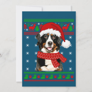 Invitation Chien de montagne bernois Sweat-shirt hideux Noël