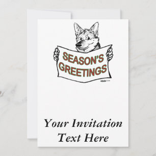 Invitation Chien de Noël : Bonnes Fêtes !