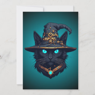 Invitation Chien Sorcière Lunettes de Soleil Néon Halloween C