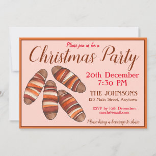 Invitation Chiens britanniques dans les couvertures Noël Part