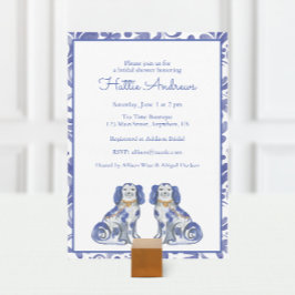 Invitation Chiens de Staffordshire à l'aquarelle